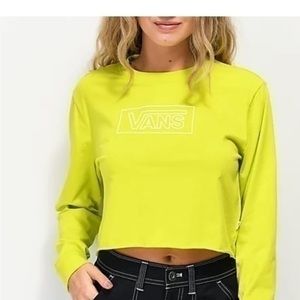 VANS long sleeved crop top size medium fall shirt spring shirt casual medium